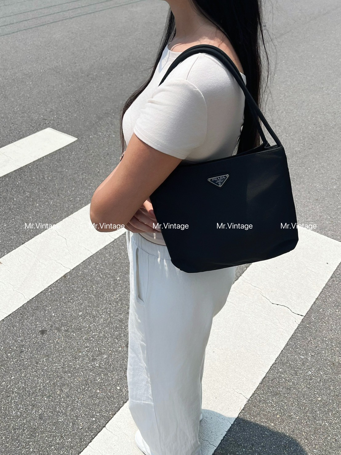 Prada尼龍托特包