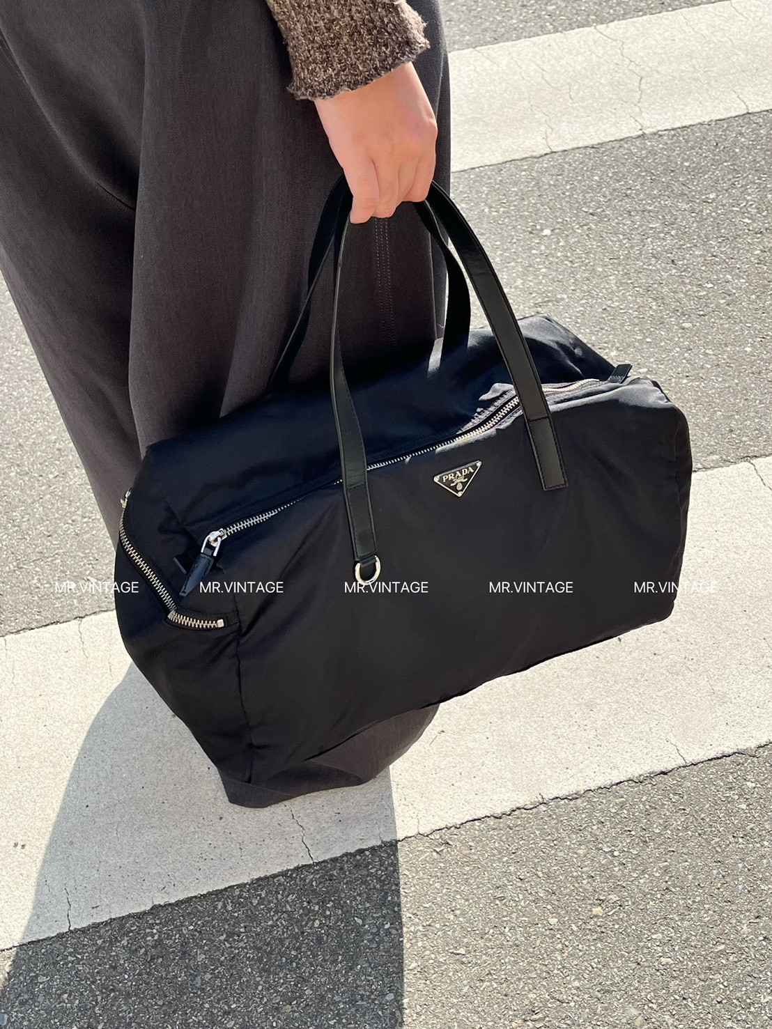 Prada尼龍旅行袋20cm