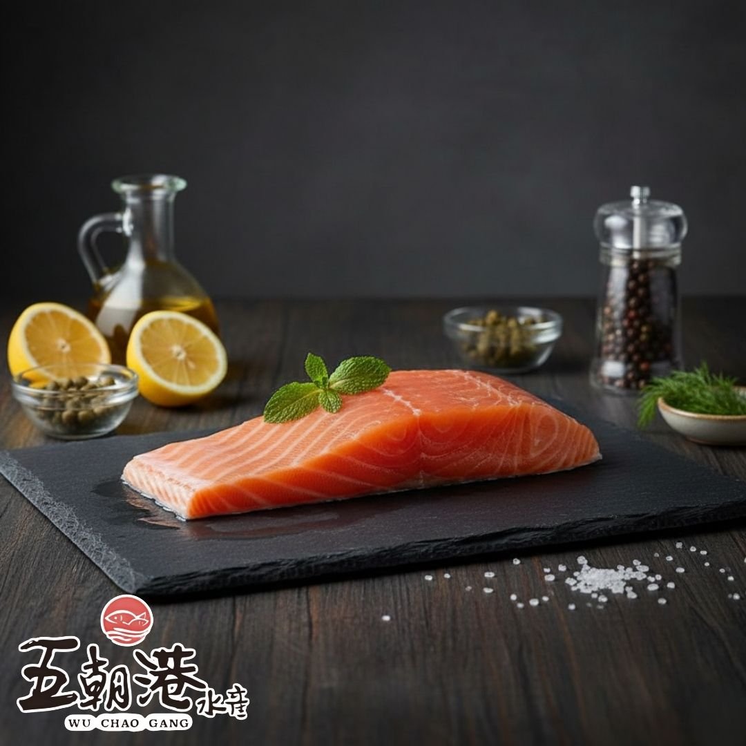 【五朝港水產】紐西蘭庫克山帝王鮭魚菲力 | 鮭魚