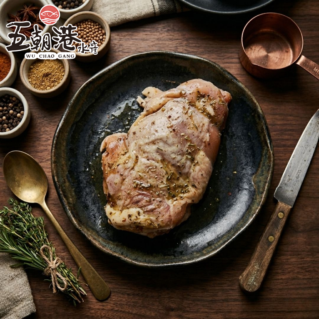 【五朝港水產】義式香草嫩腿排