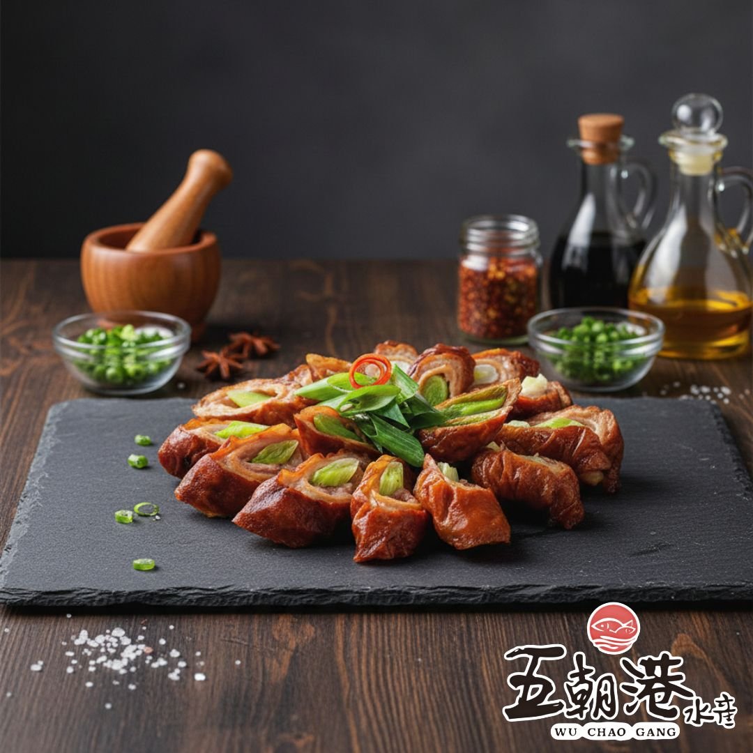 【五朝港水產】香蔥脆皮肥腸(360g)