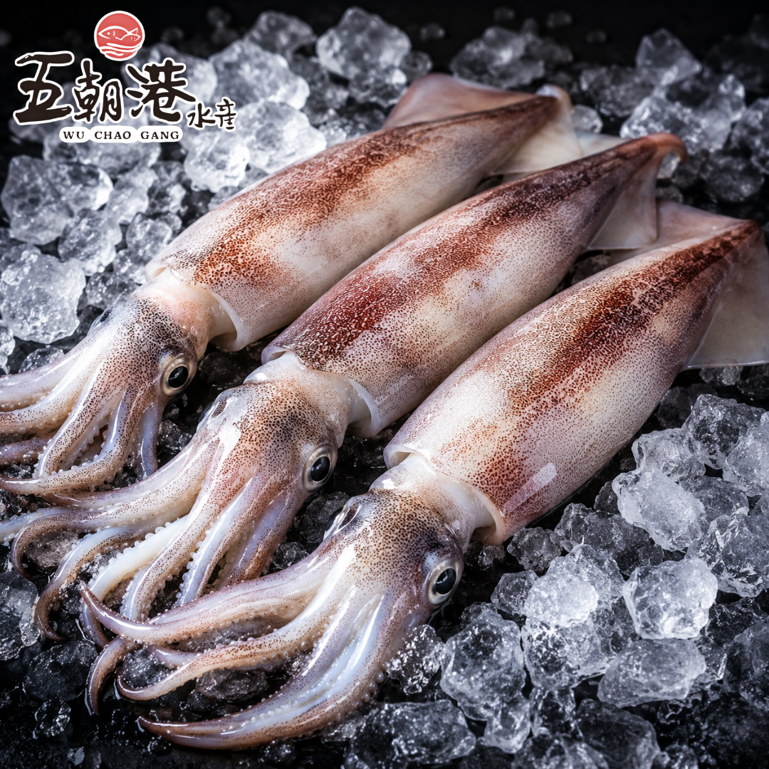野生船凍透抽(200~300g±10%(隻)/5隻/包)