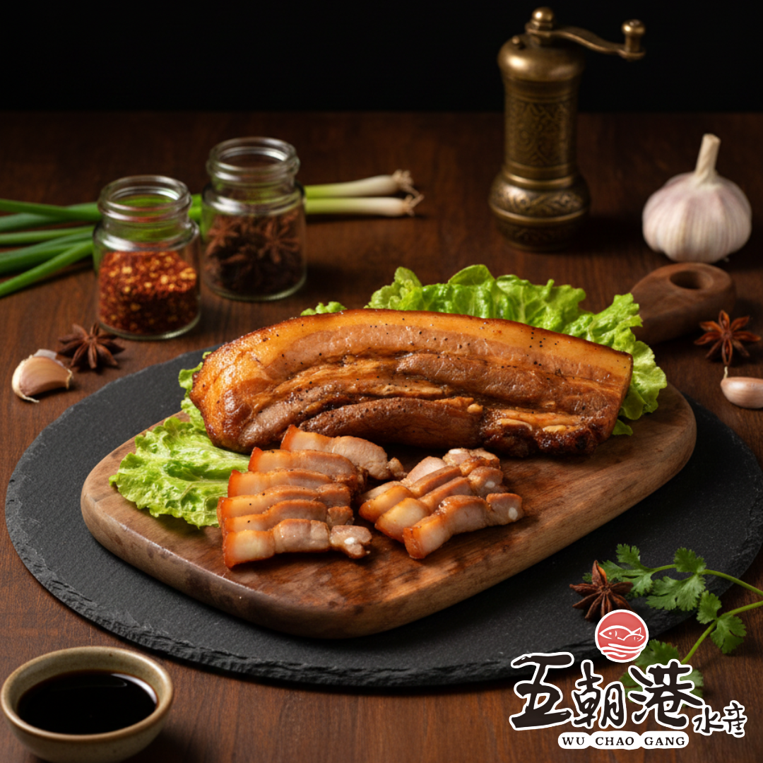 【五朝港水產】經典古早味鹹豬肉(380g)
