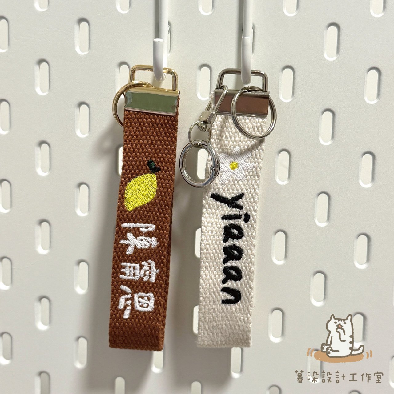 刺繡姓名吊牌｜單面