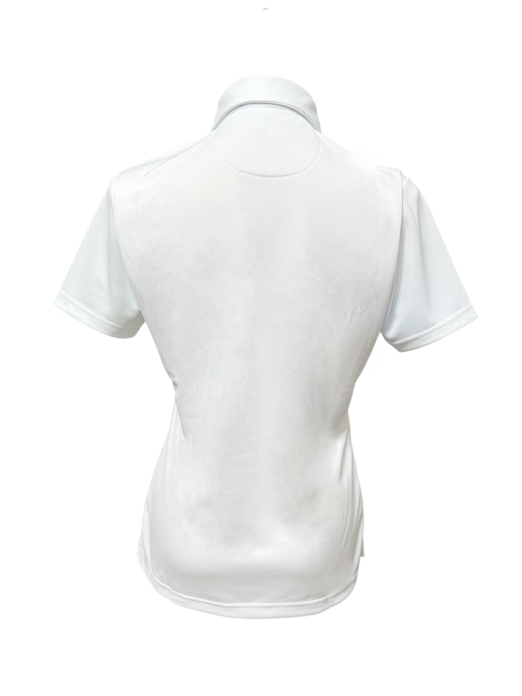 情侶款｜素面蜂巢紋 蒂芬妮綠 繡花短袖POLO-女