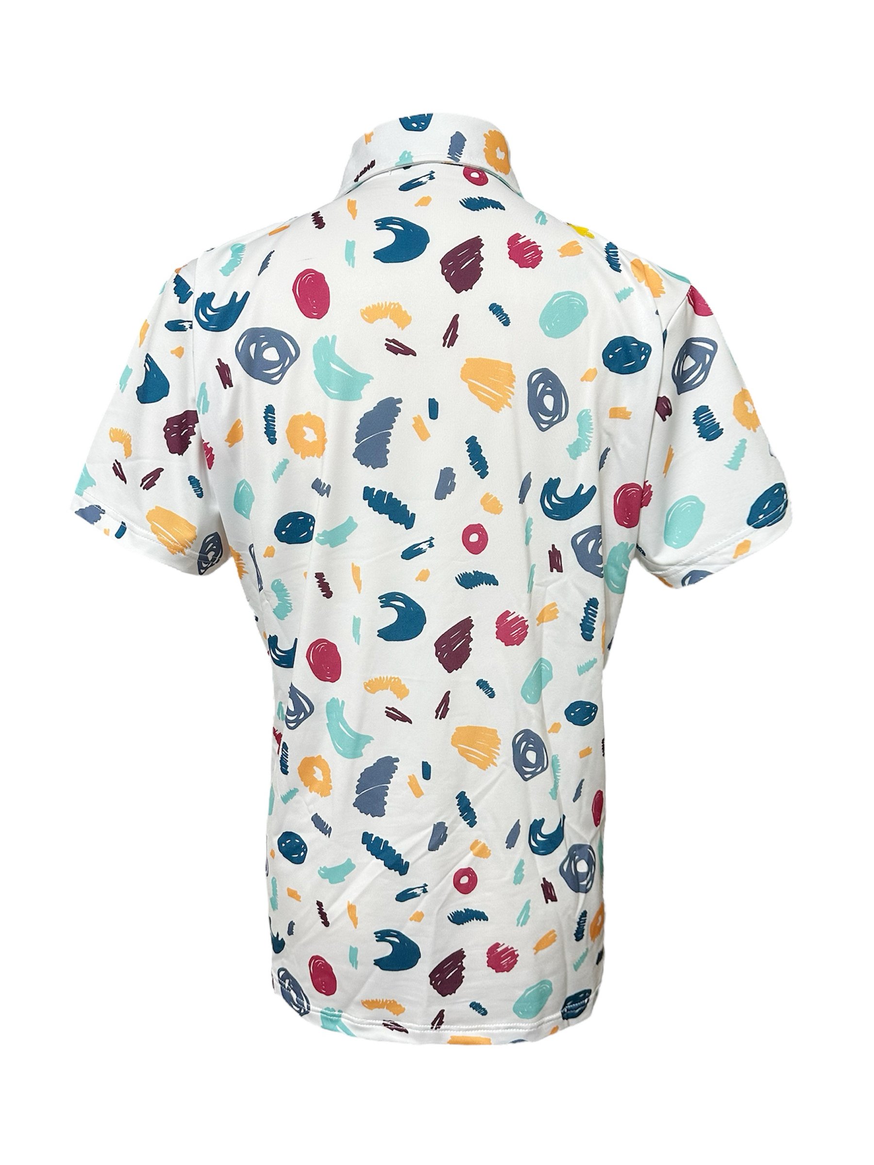 情侶款｜螢火蟲系列 塗鴉彩繪印花 短袖POLO衫-男