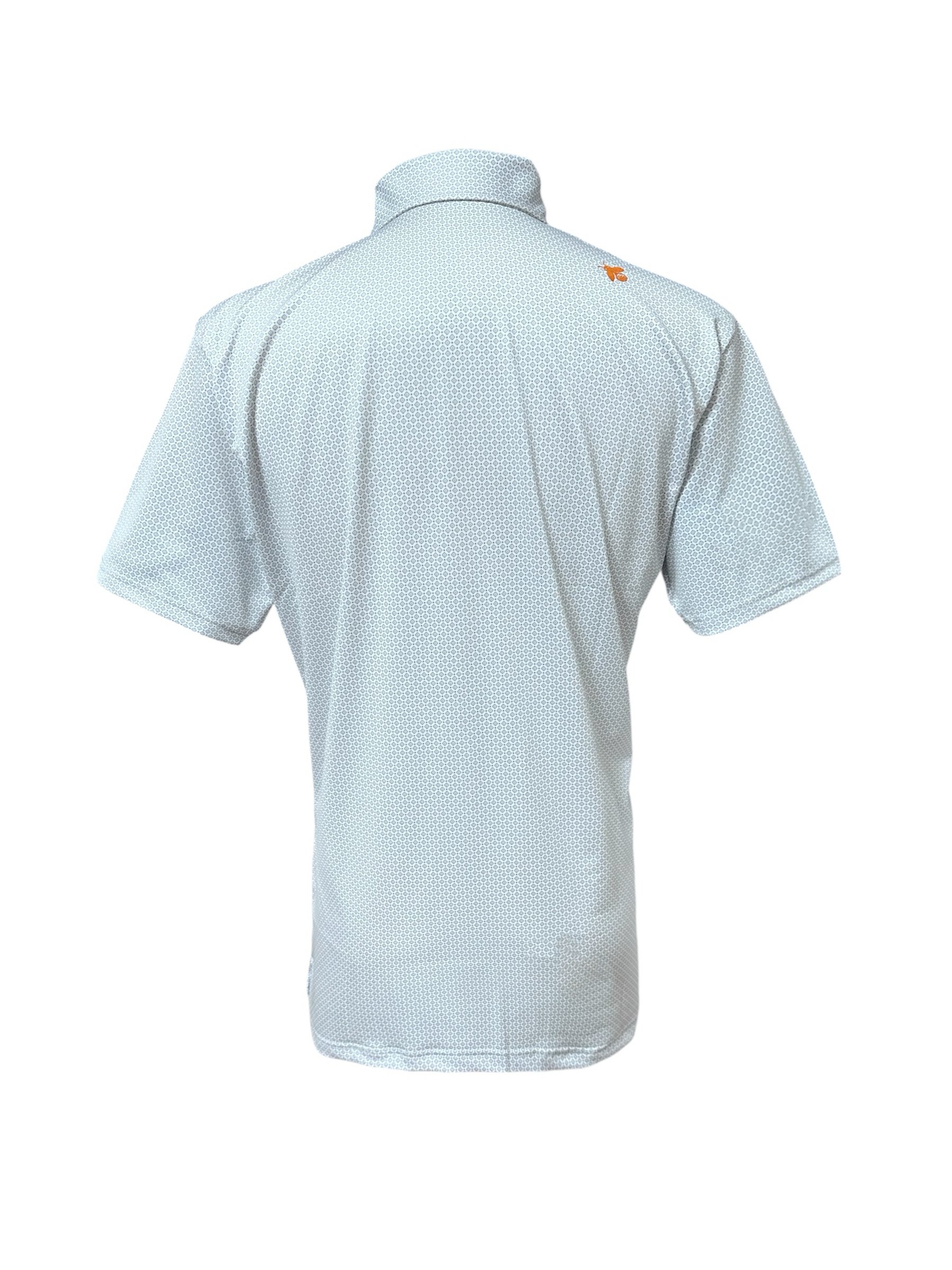情侶款｜螢火蟲系列 淺霧綠幾何滿版小印花短袖POLO衫-男