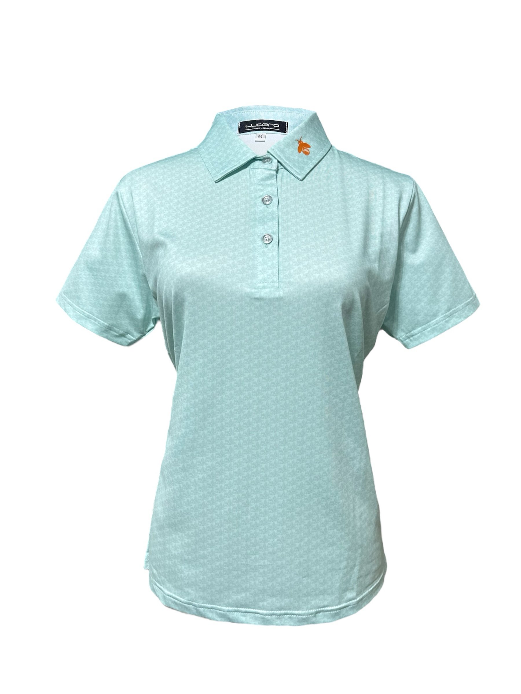 情侶款｜螢火蟲系列 清新薄荷綠印花 短袖POLO衫-女