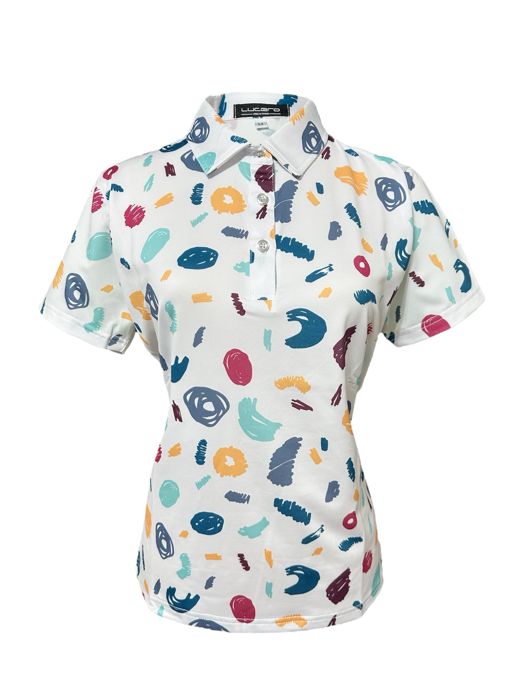 情侶款｜螢火蟲系列 塗鴉彩繪印花 短袖POLO衫-女