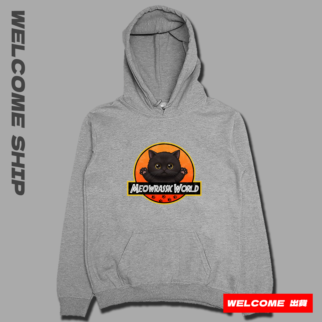 (連帽上衣)貓儸紀世界 Welcome出貨