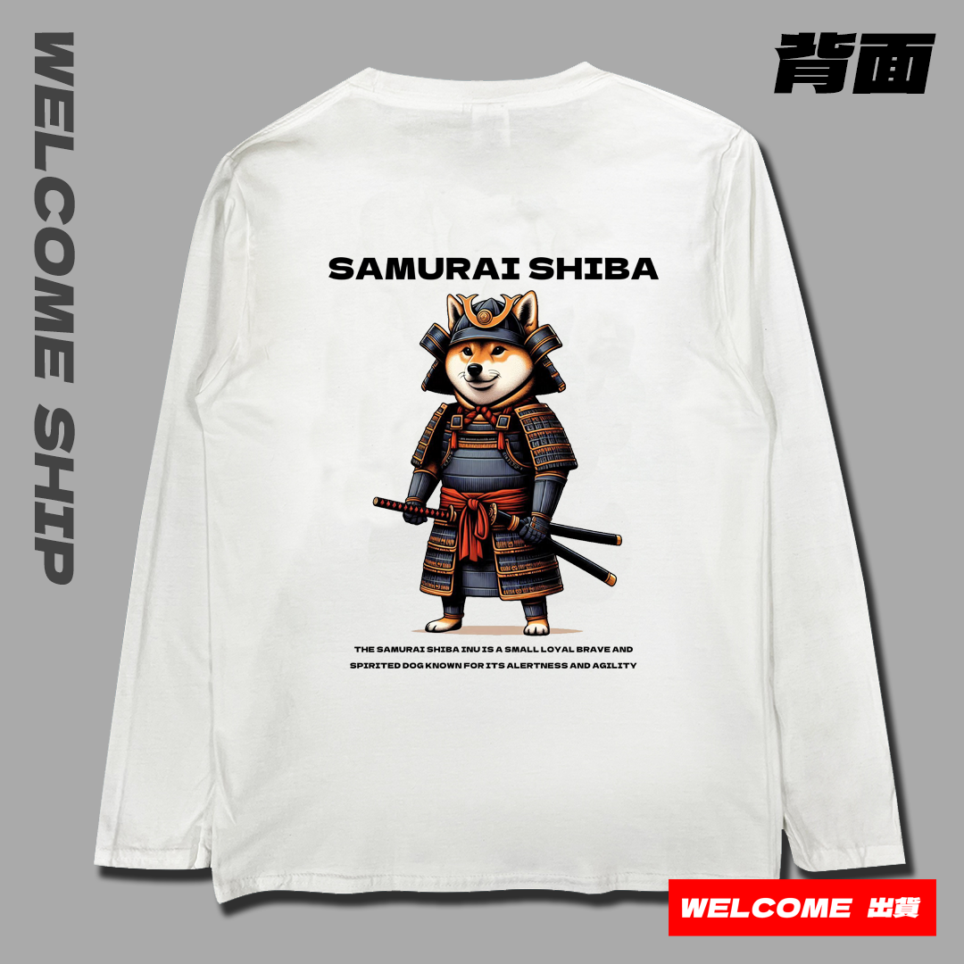(長T)武士柴犬 Welcome出貨
