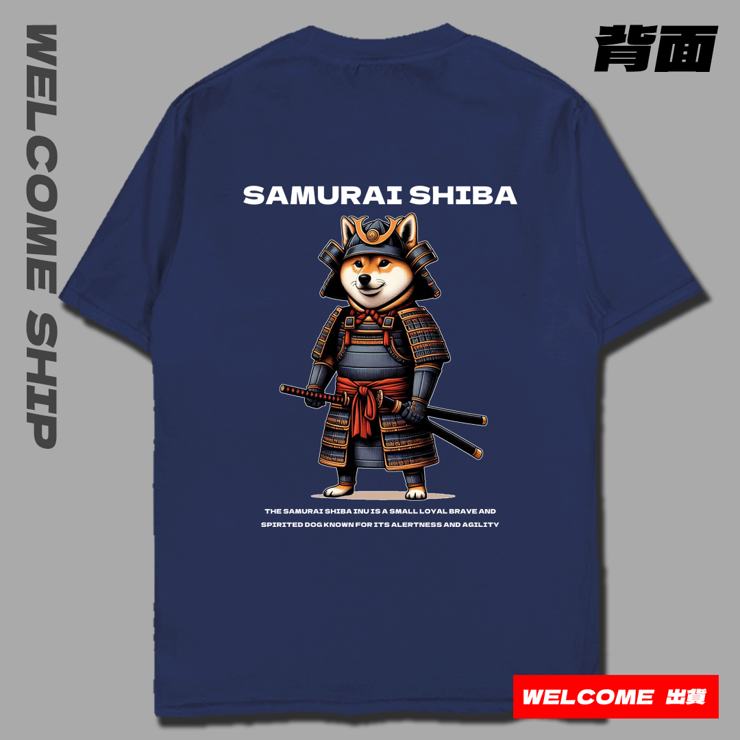 (短T)武士柴犬 Welcome出貨