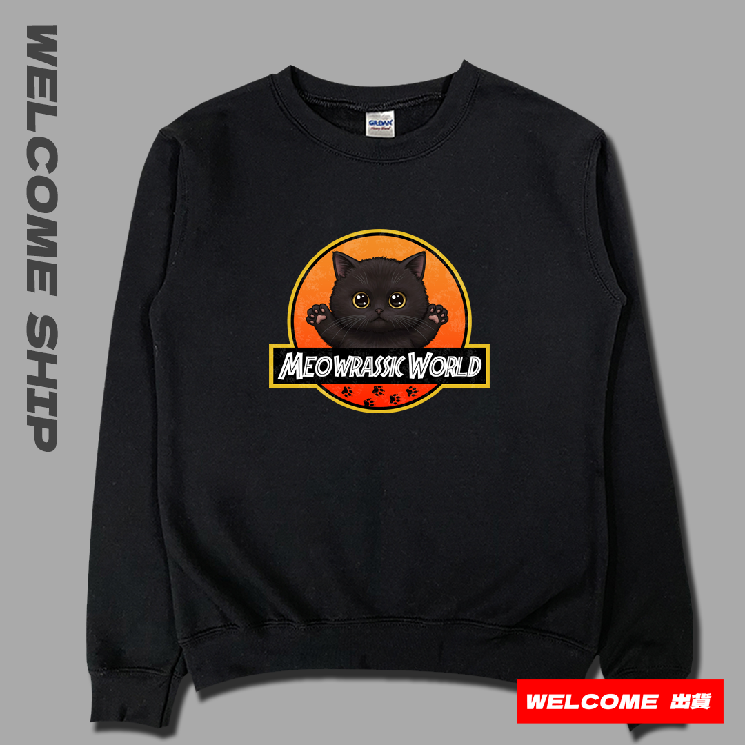 (大學T)貓儸紀世界 Welcome出貨