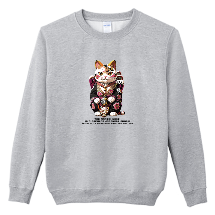 (大學T)招財貓 Welcome出貨