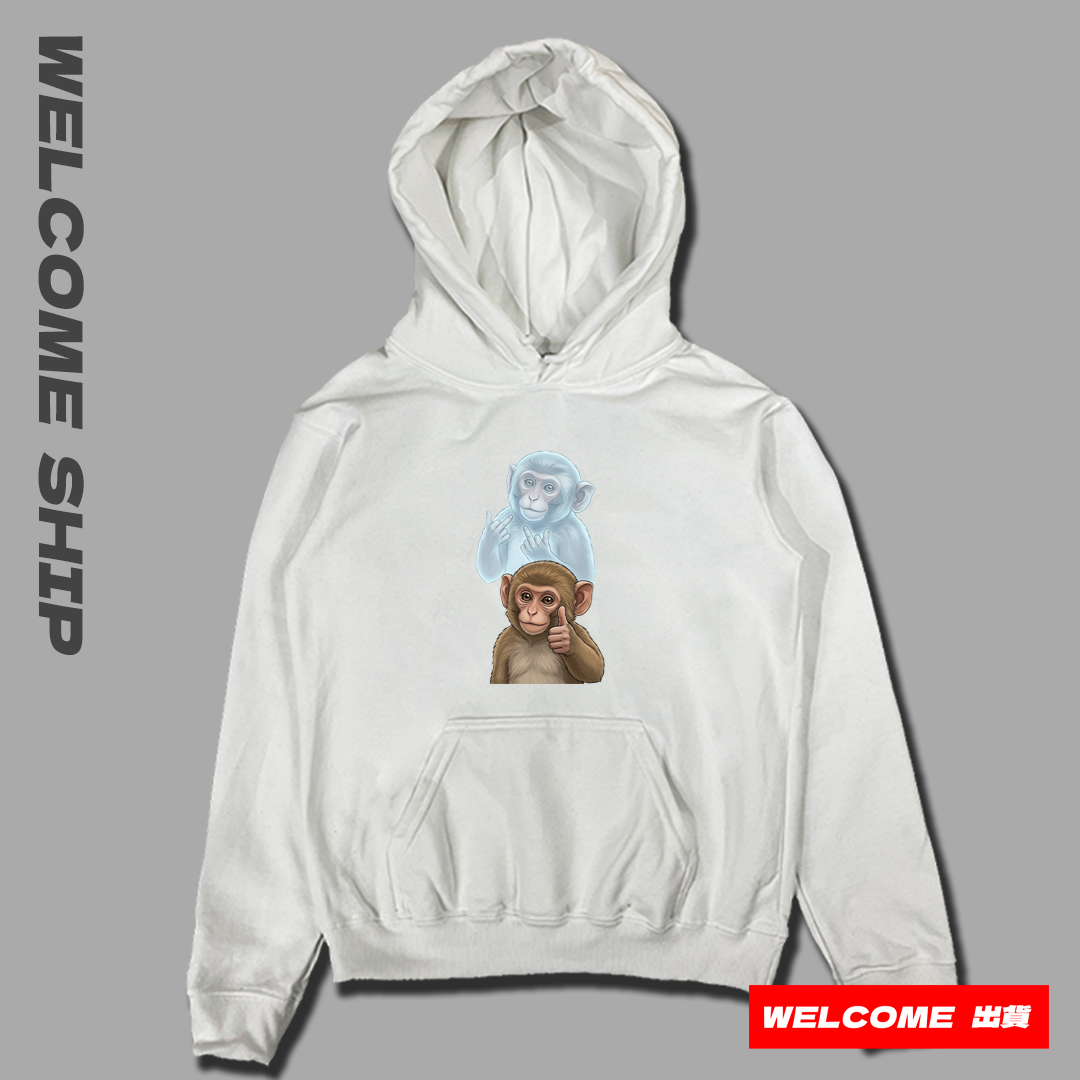 (連帽上衣)猴子 Welcome出貨