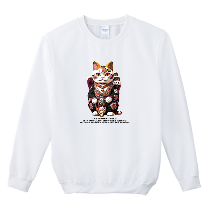 (大學T)招財貓 Welcome出貨