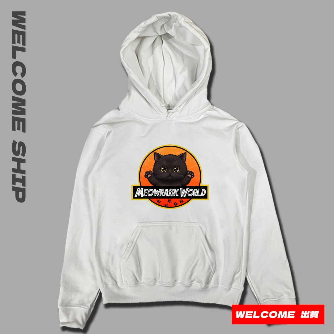 (連帽上衣)貓儸紀世界 Welcome出貨