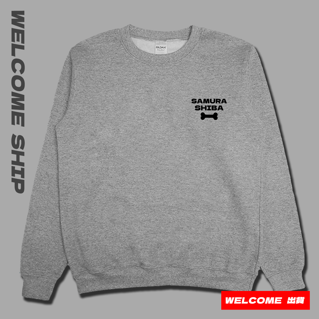 (大學T)武士柴犬 Welcome出貨