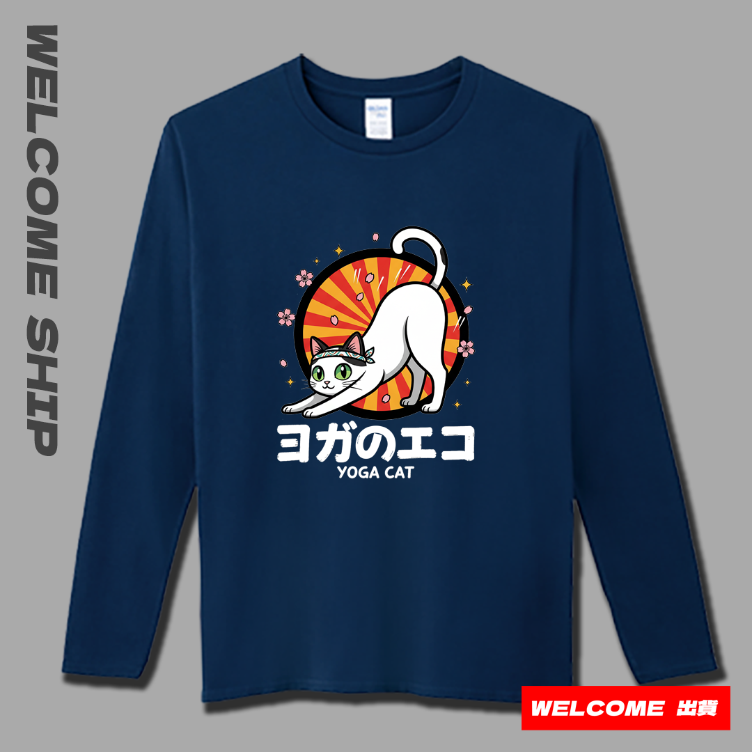 (長T)瑜珈貓 Welcome出貨