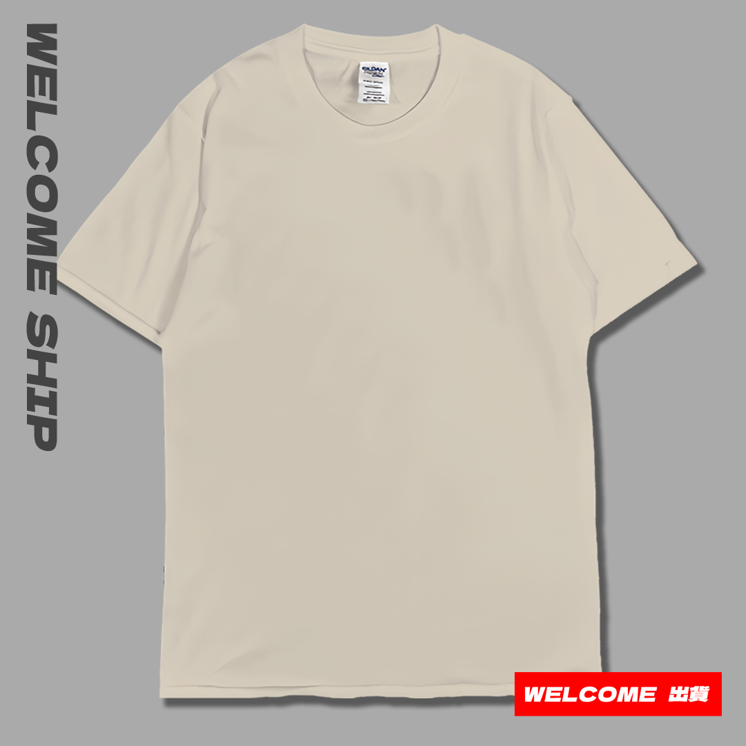(短T)素面短T Welcome出貨