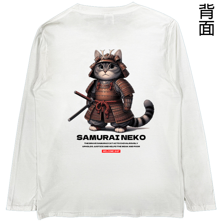 (長T)武士貓 Welcome出貨