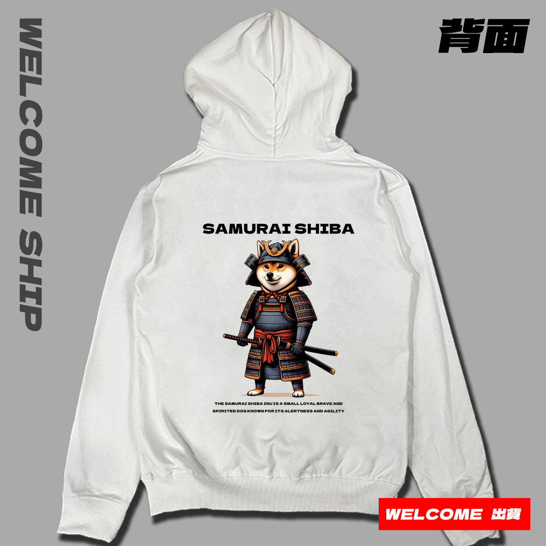 (連帽上衣)武士柴犬 Welcome出貨