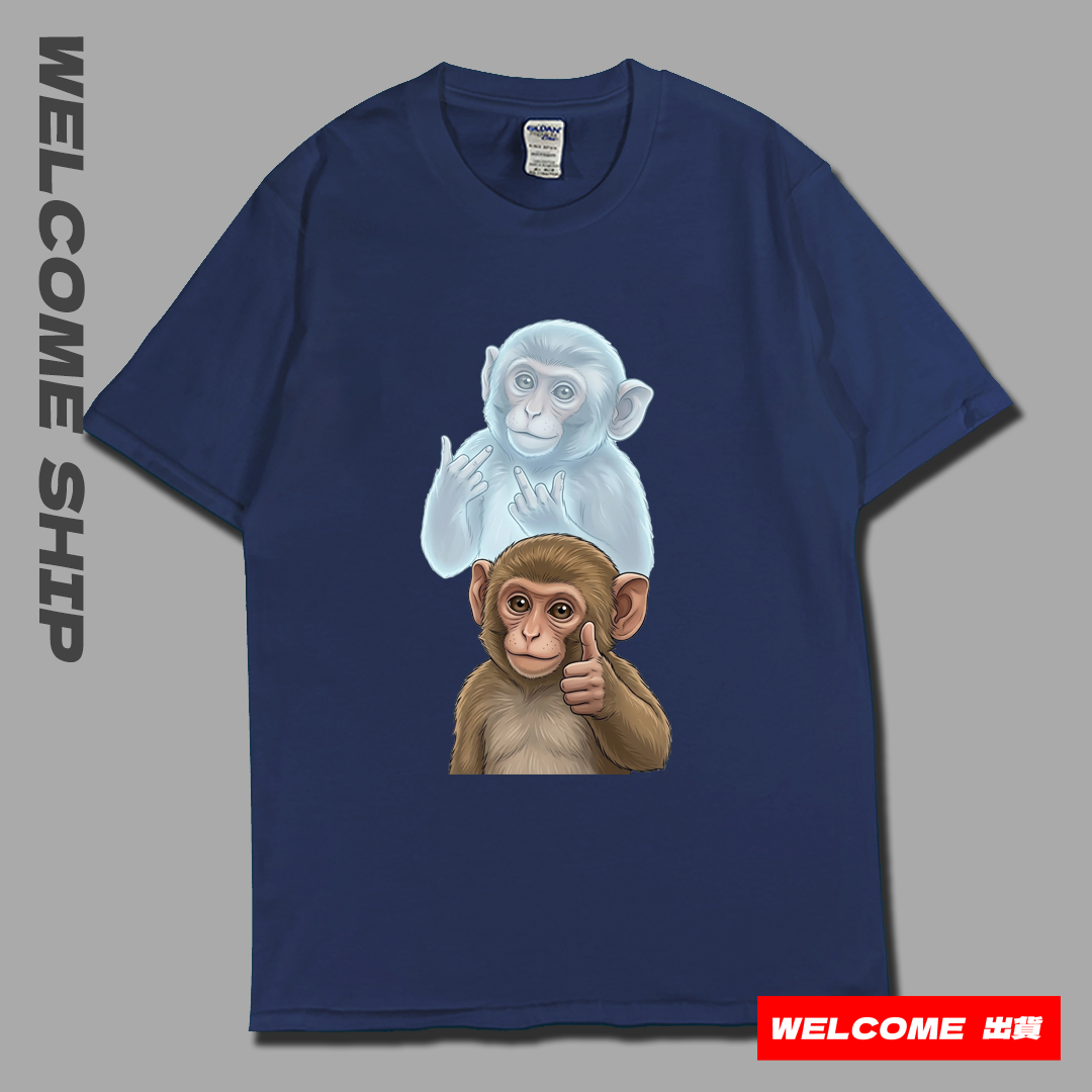 (短T)猴子 Welcome出貨