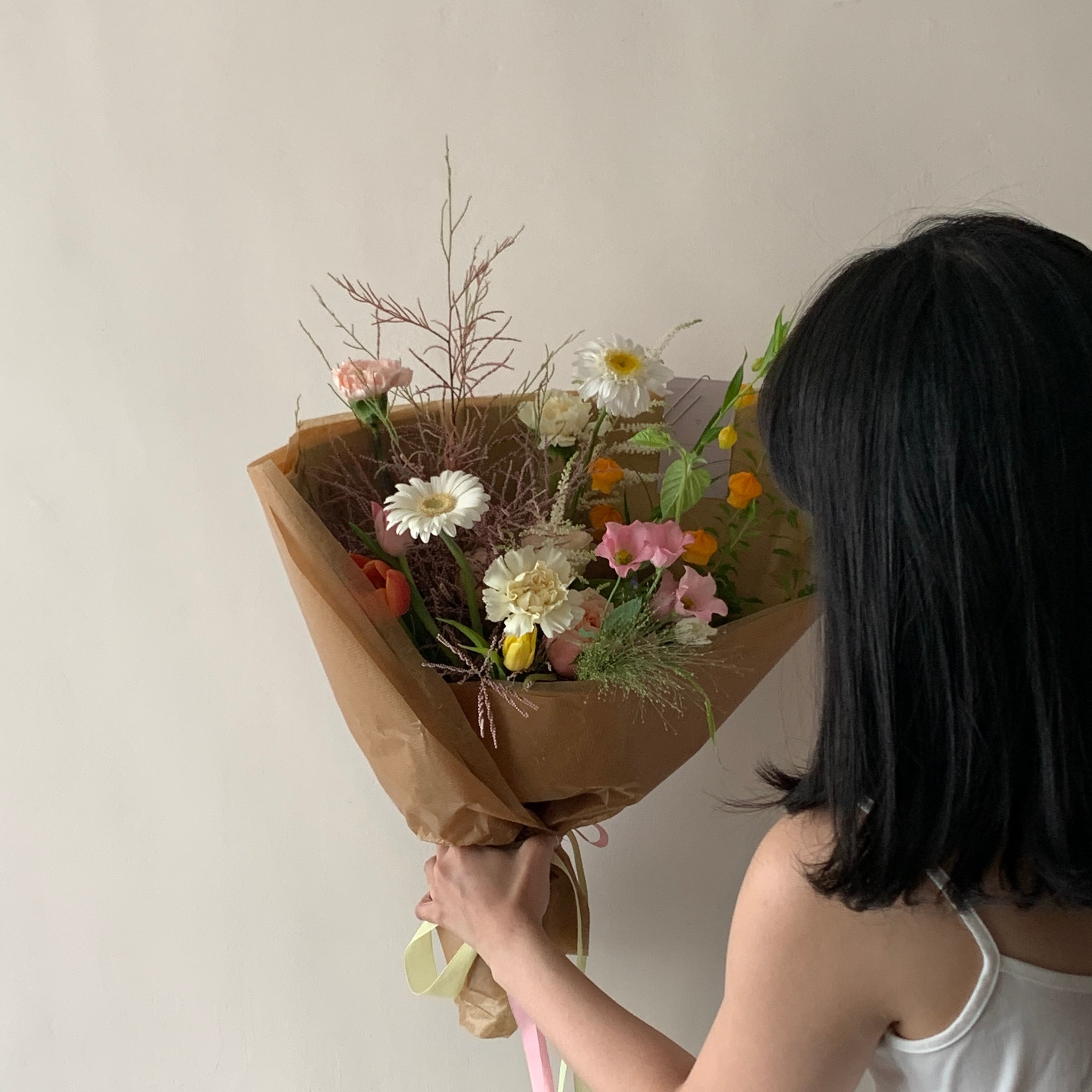 繽紛色系混合花束 - L Size