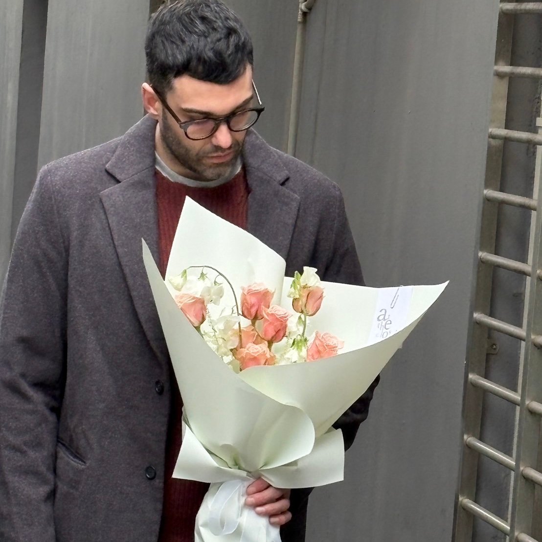 7 Blush Pink Roses Bouquet