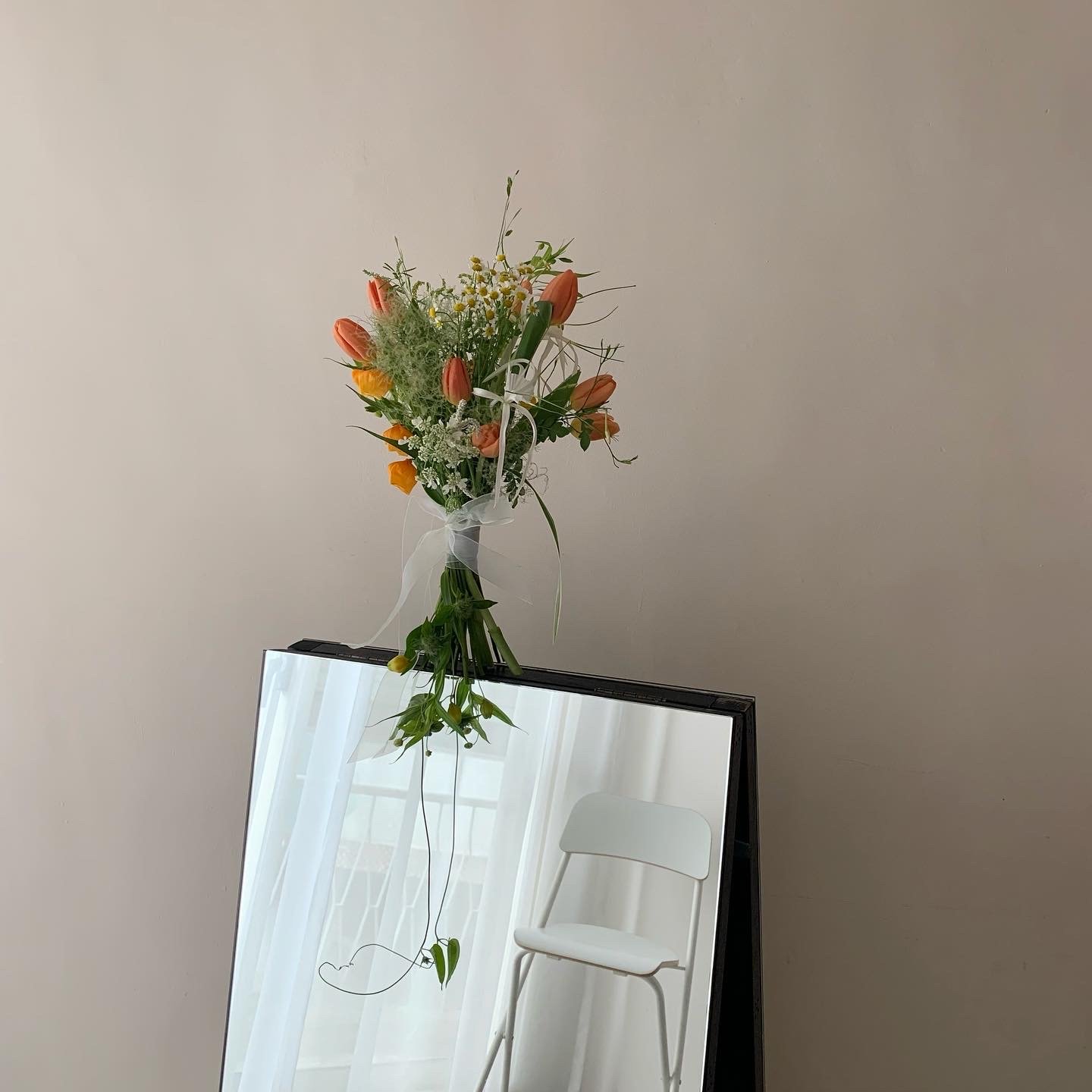 韓式新娘捧花 - Orange Tulip