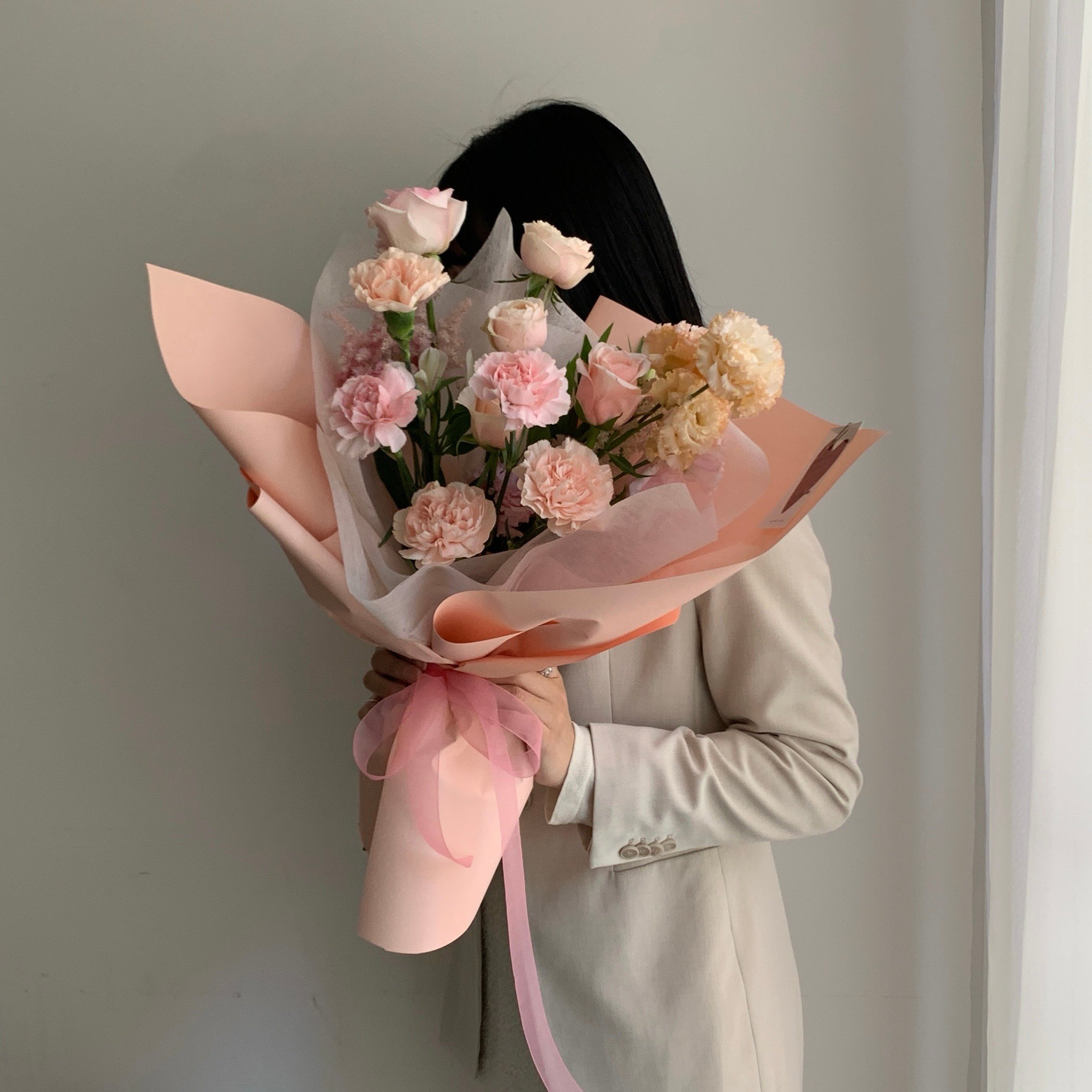 浮誇一次 L Size 花束 - 蜜桃