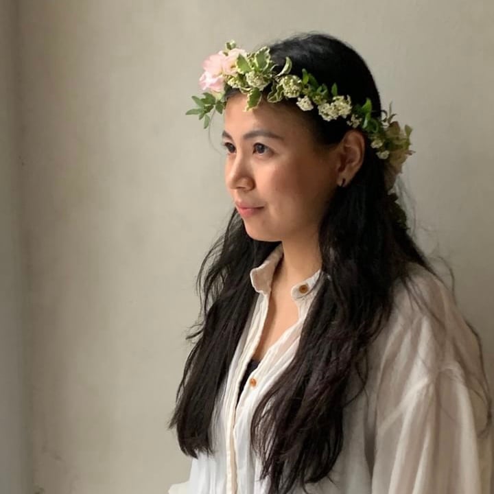 垂墜鮮花頭飾