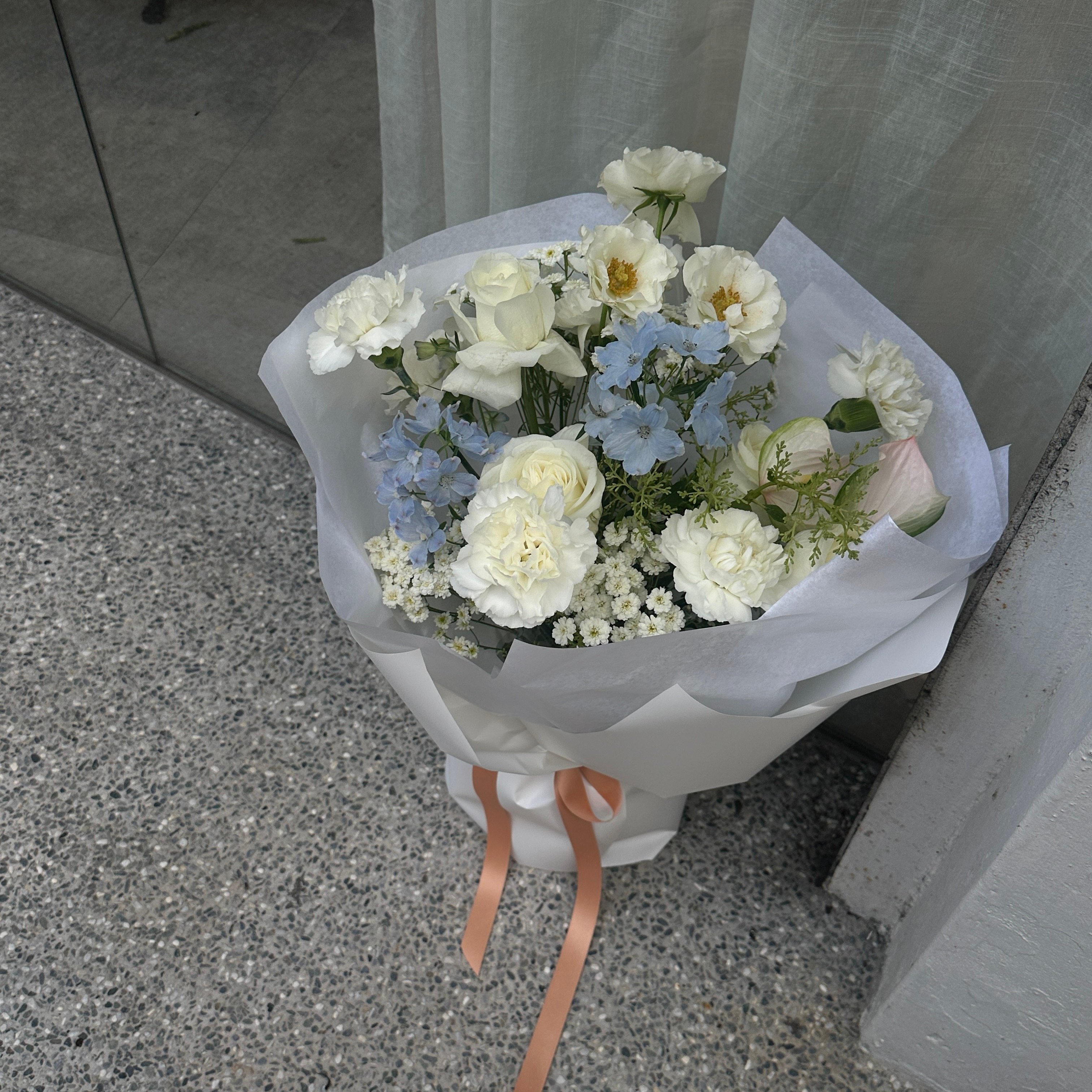 圓型澎澎韓式花束課程