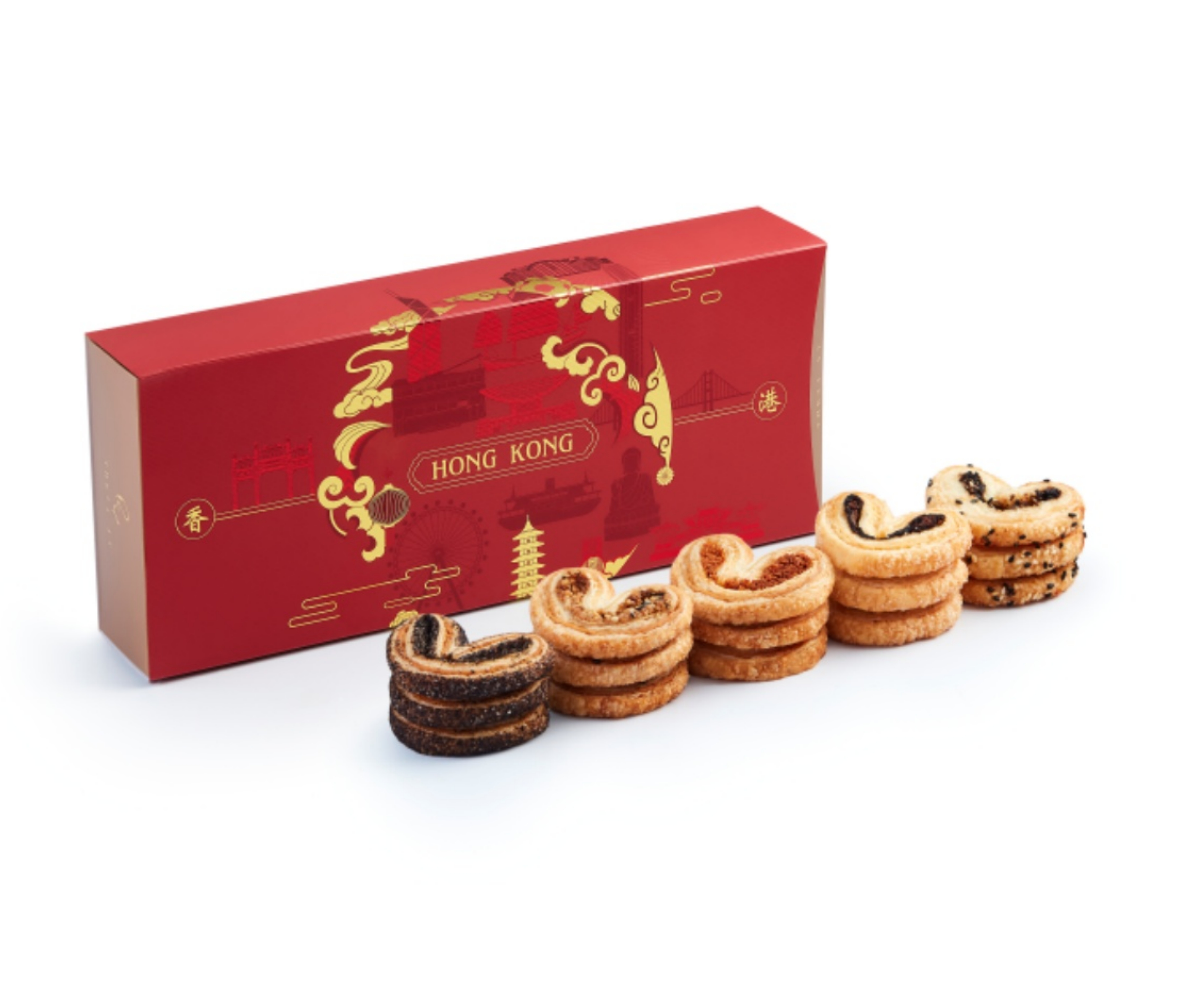 香港特色蝴蝶酥禮盒 (15件裝) Hong Kong-Style Assorted Palmiers Gift Box (15pcs)