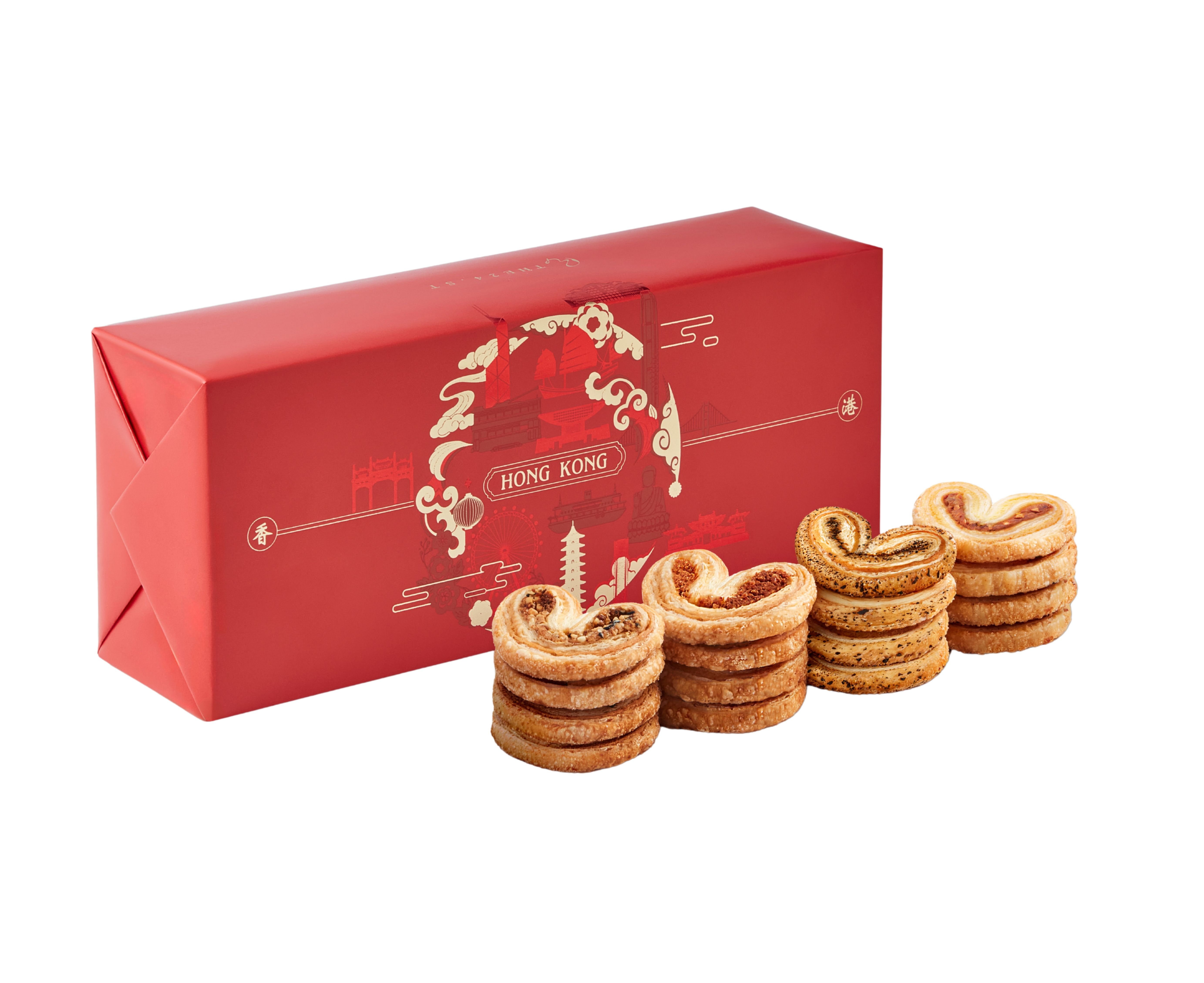 香港特色蝴蝶酥禮盒 (16件裝) Hong Kong-Style Assorted Palmiers Gift Box (16pcs)