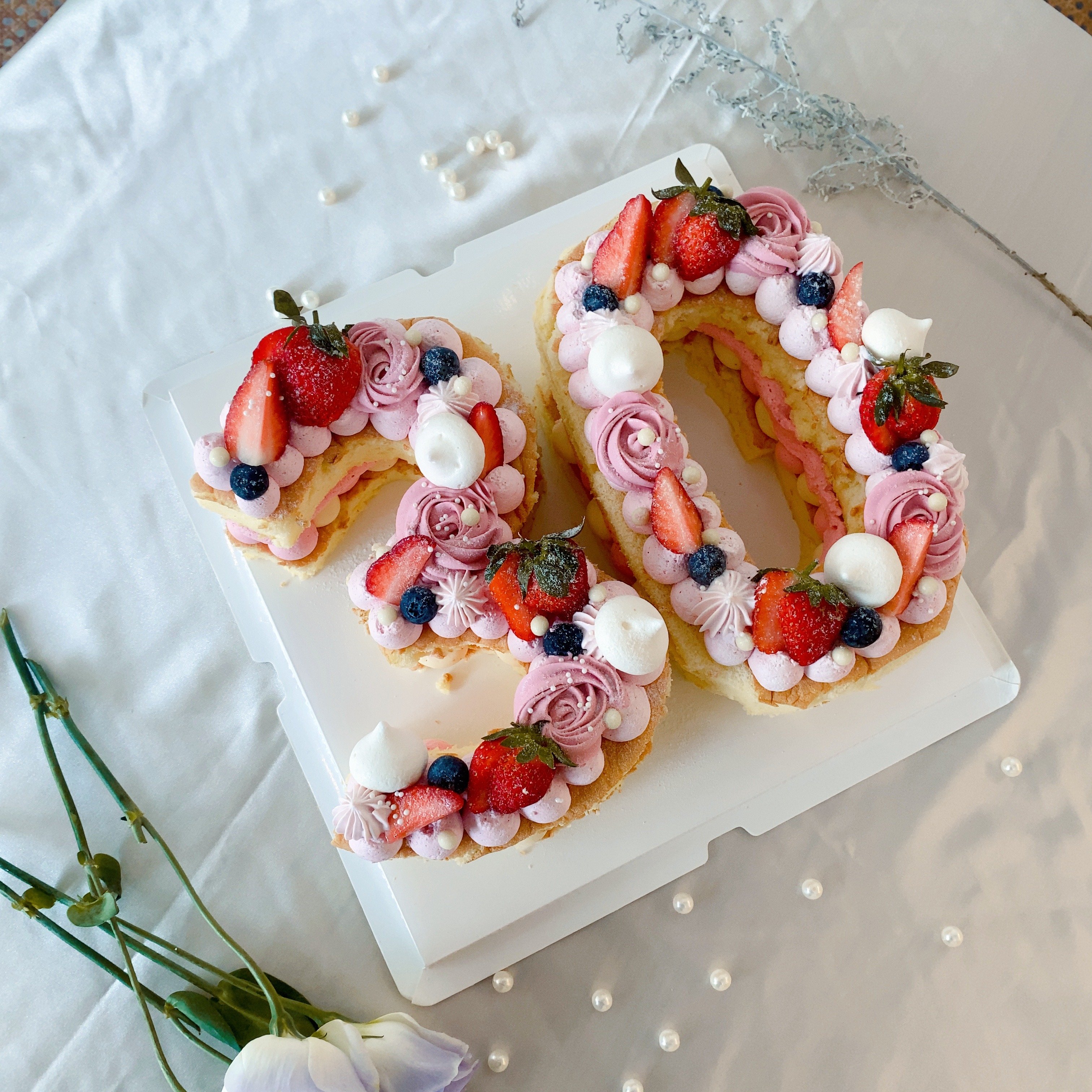 數字30（基本款/粉色）