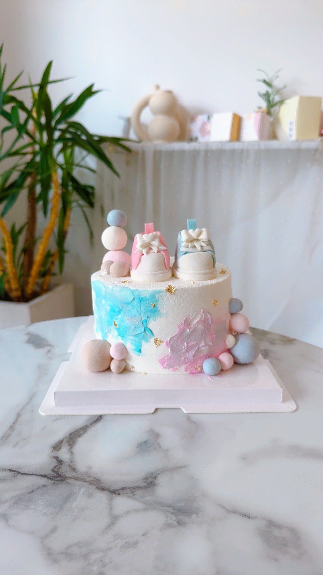 K067寶寶鞋造型性別蛋糕