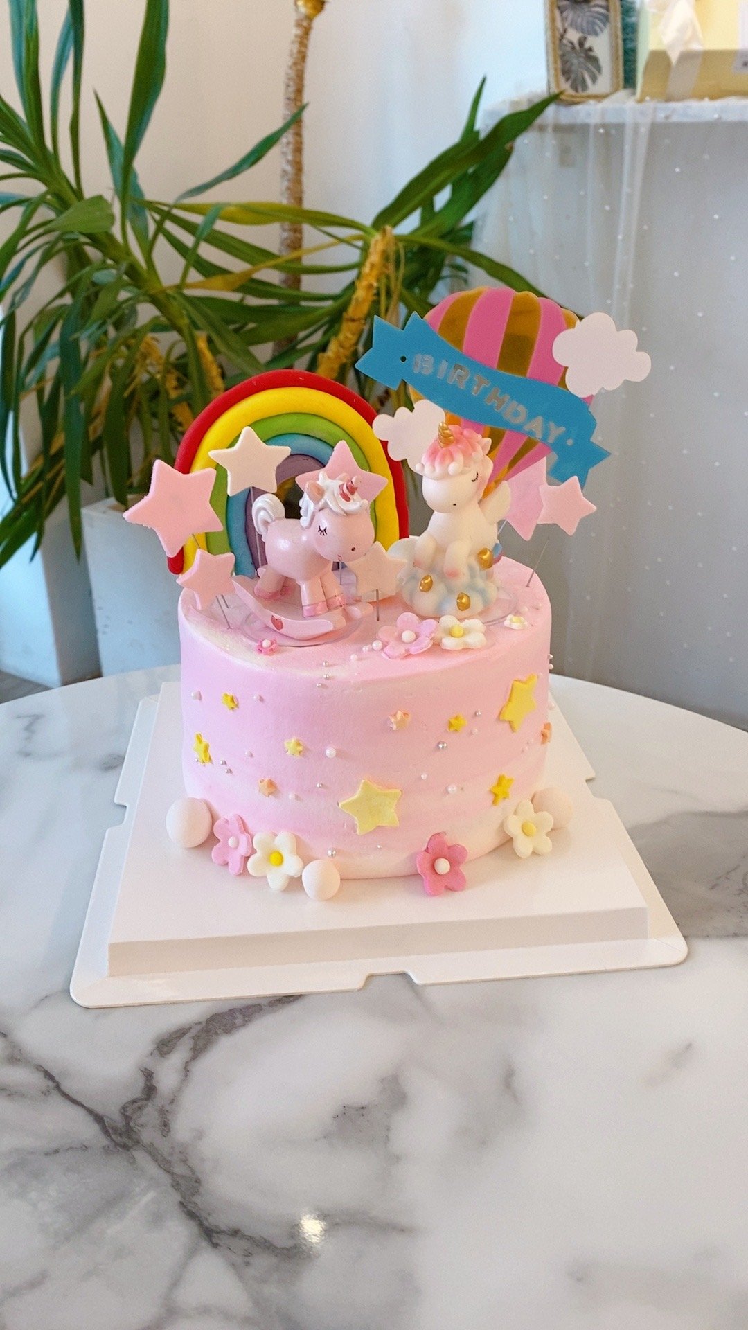 C036獨角獸小馬彩虹蛋糕