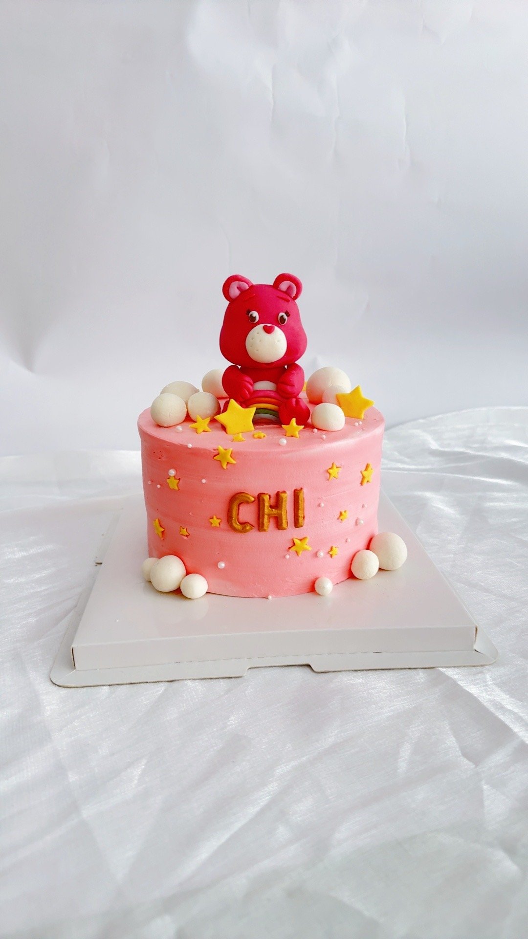 C047Carebears翻糖蛋糕