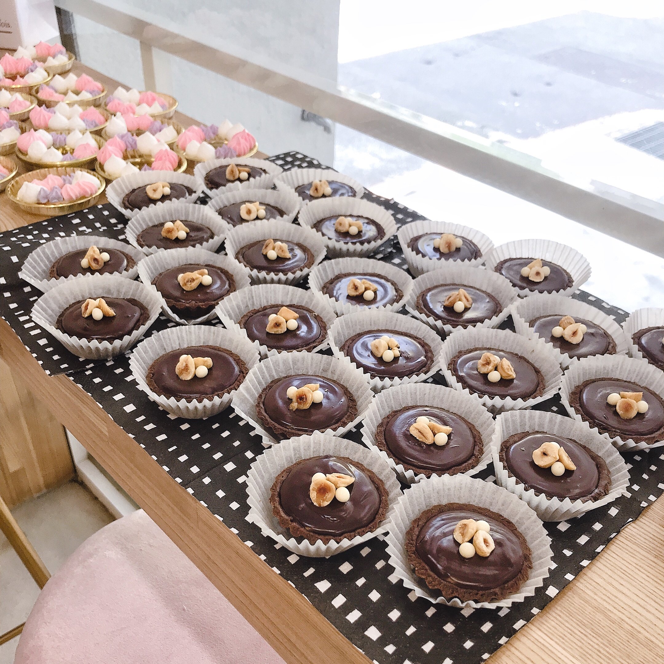 迷你榛果/香橙巧克力塔(15個)