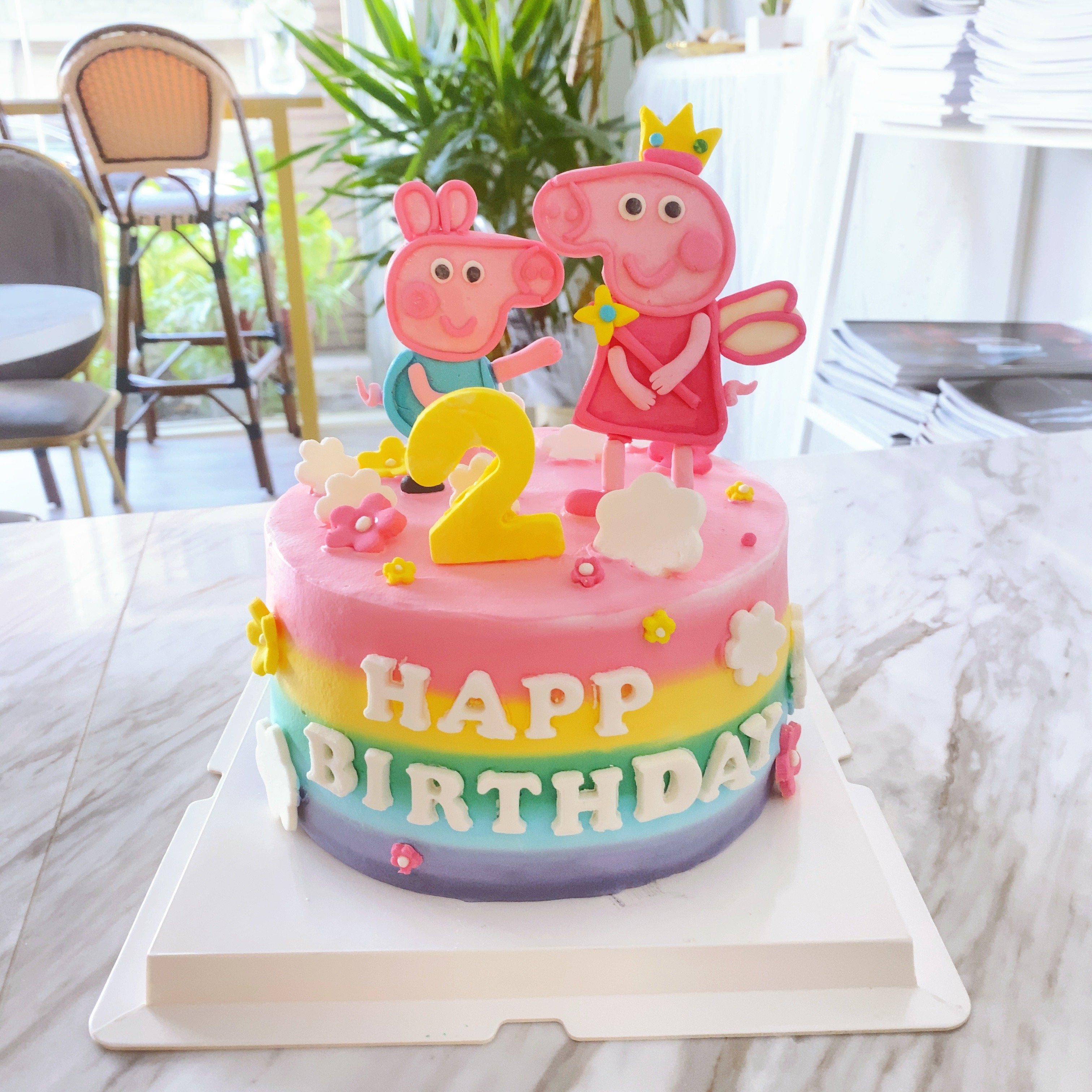 K015佩佩豬彩虹蛋糕