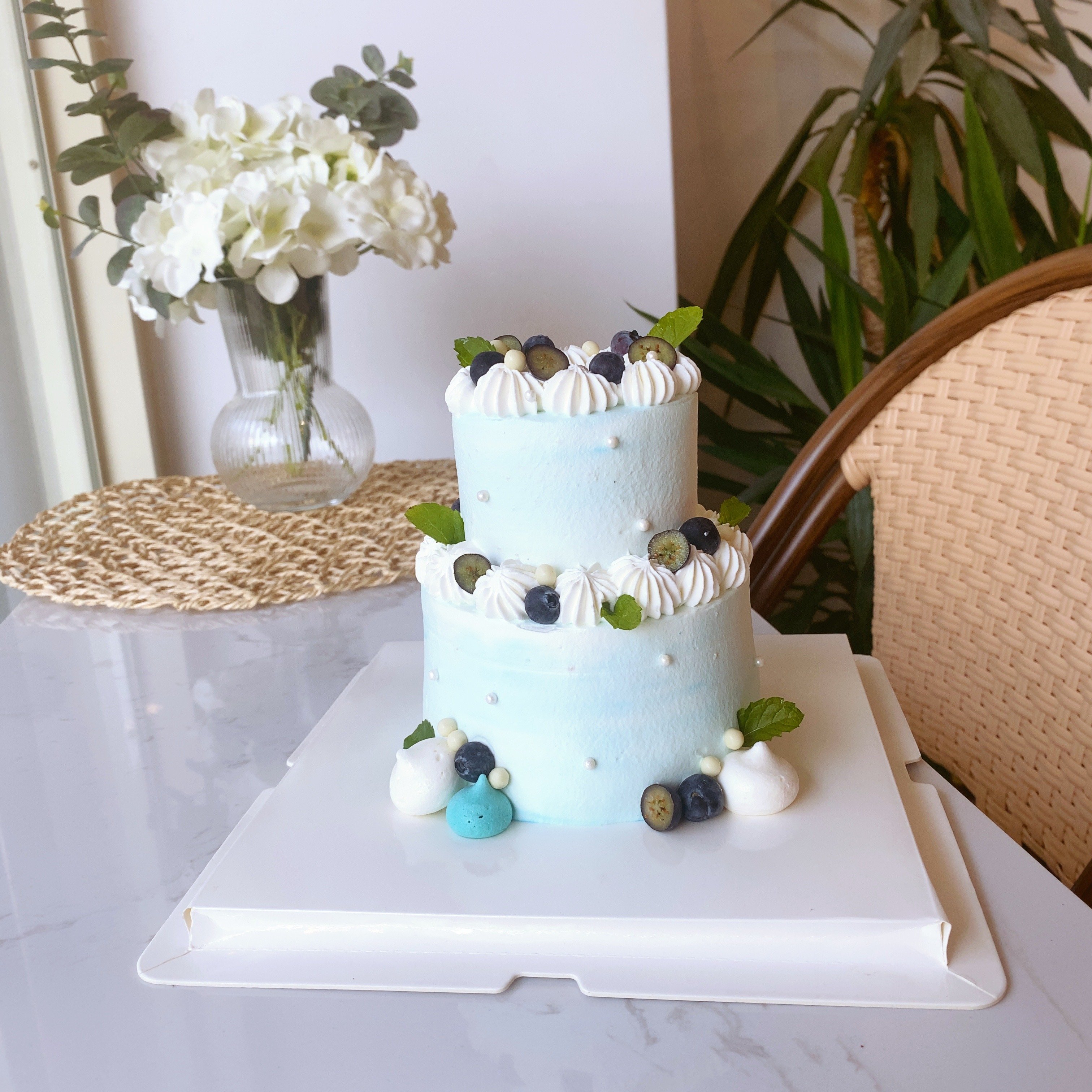 B006純色水果簡約雙層