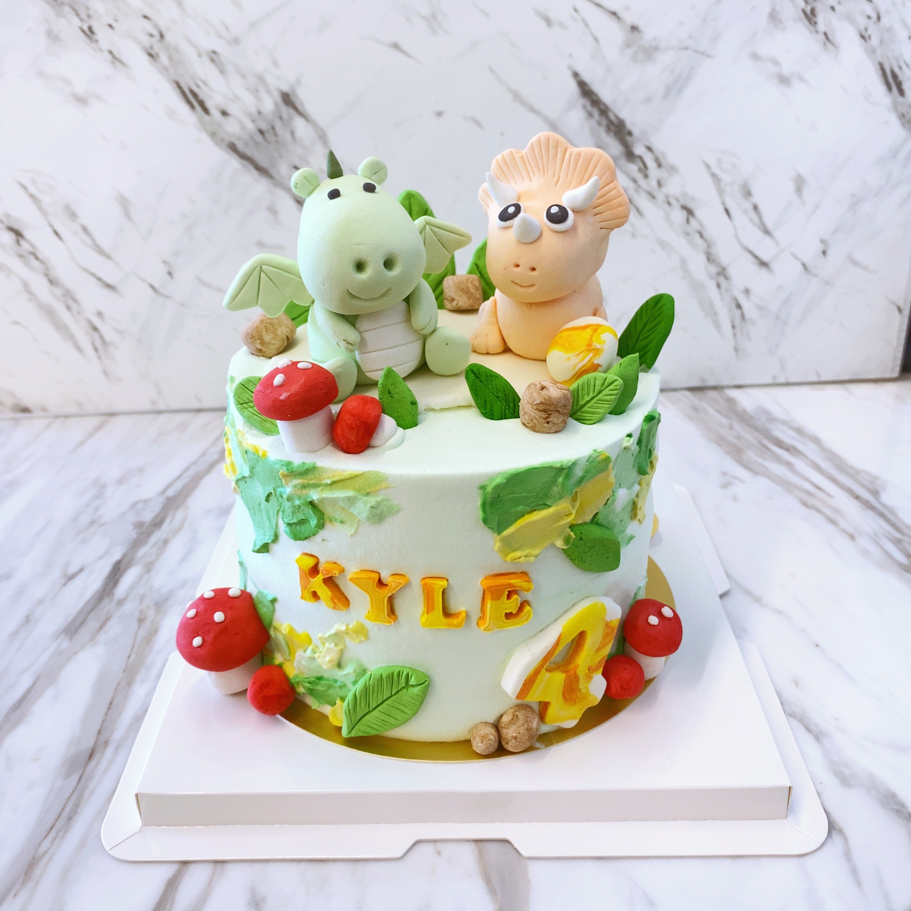 K003恐龍翻糖客製化蛋糕