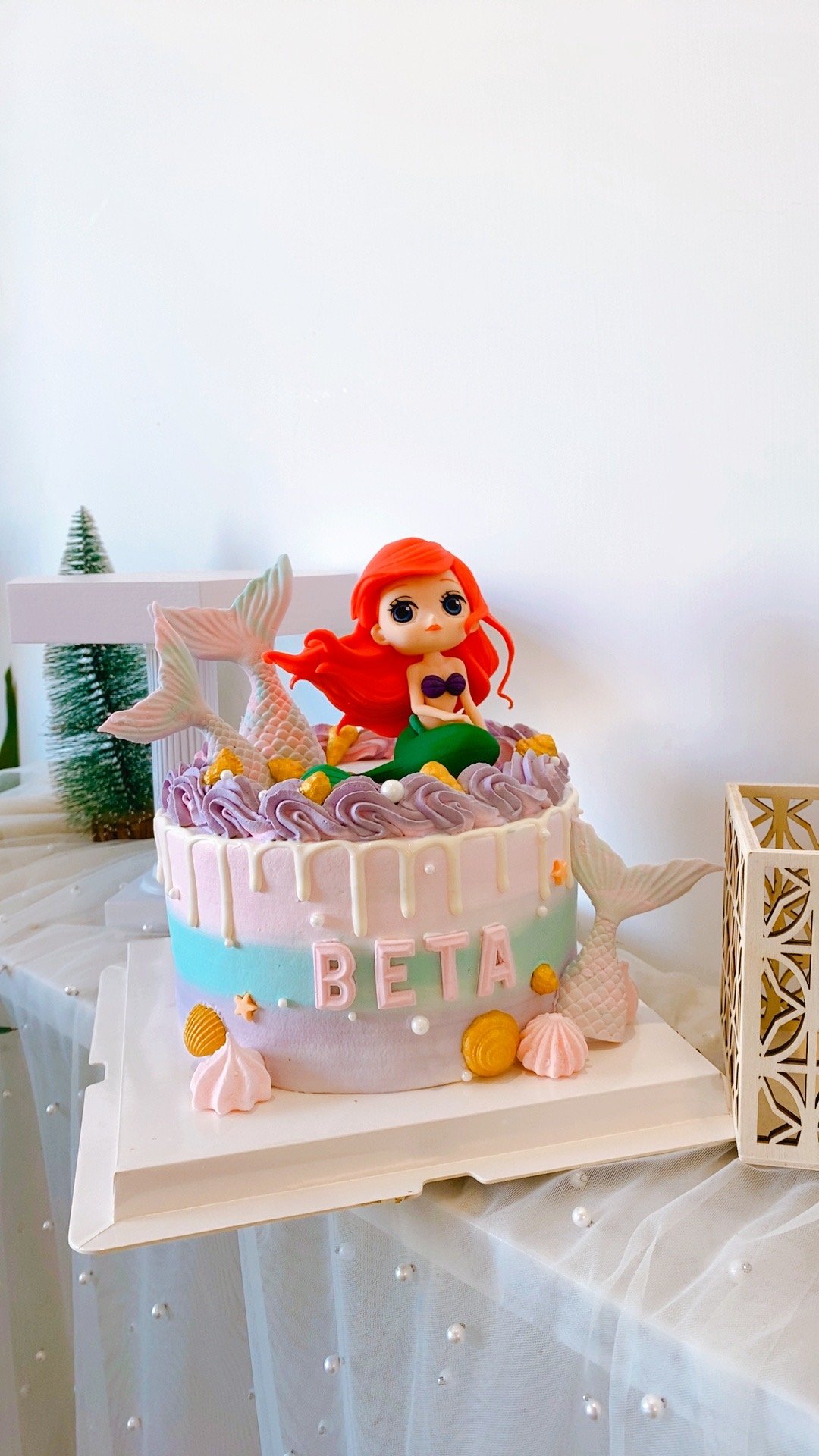 C37美人魚公仔翻糖蛋糕