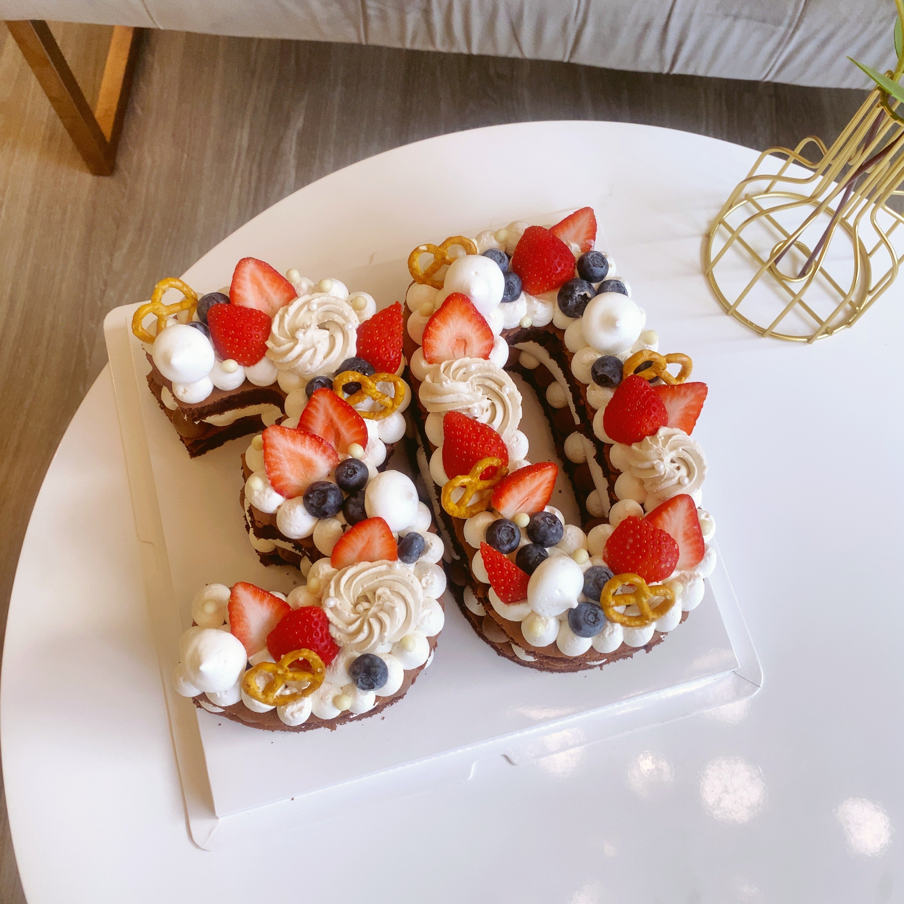 數字30(基本款/杏色)