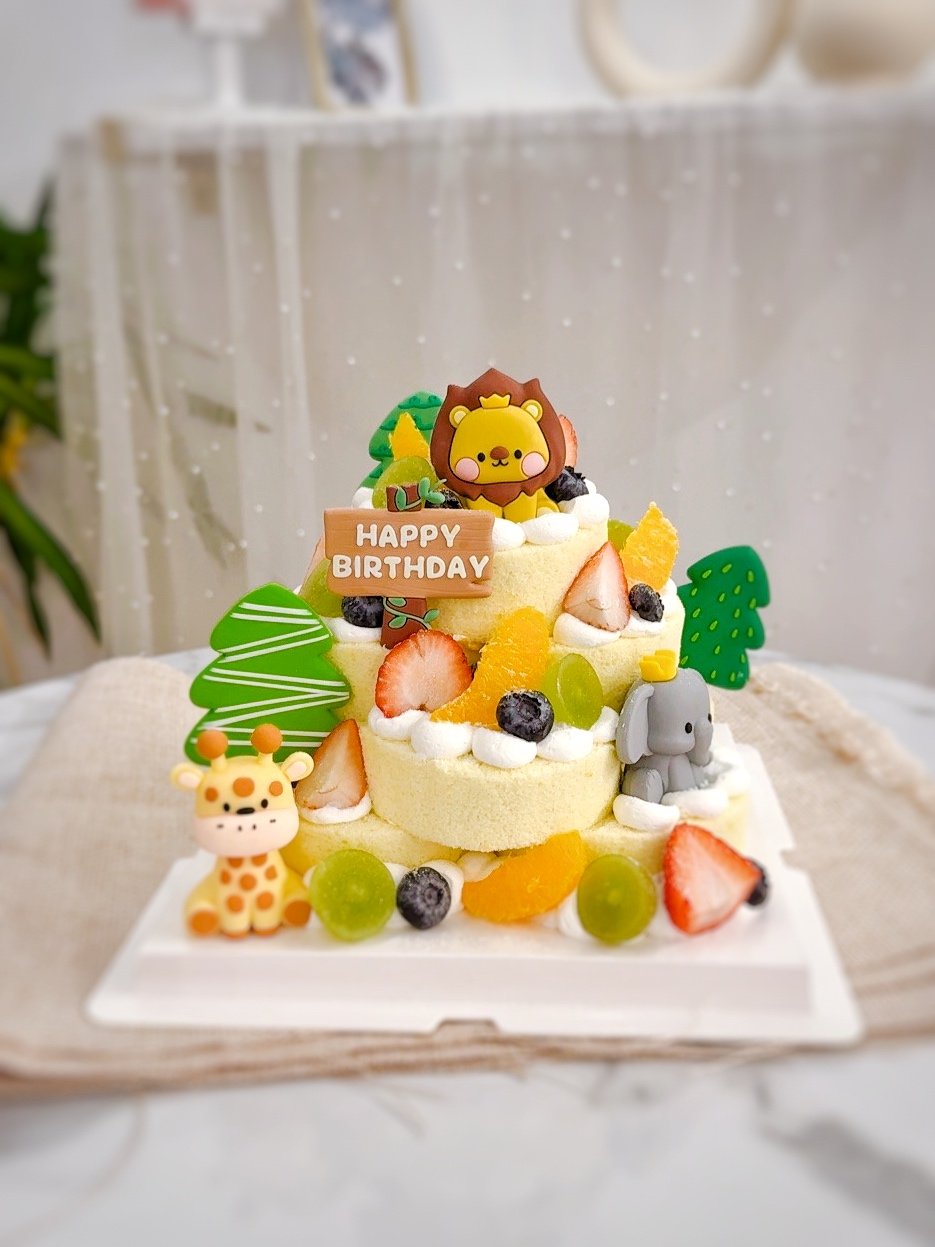 蛋糕疊疊卷 （動物公仔款）