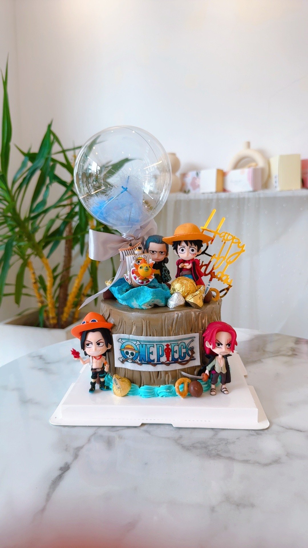 C042海賊王公仔蛋糕