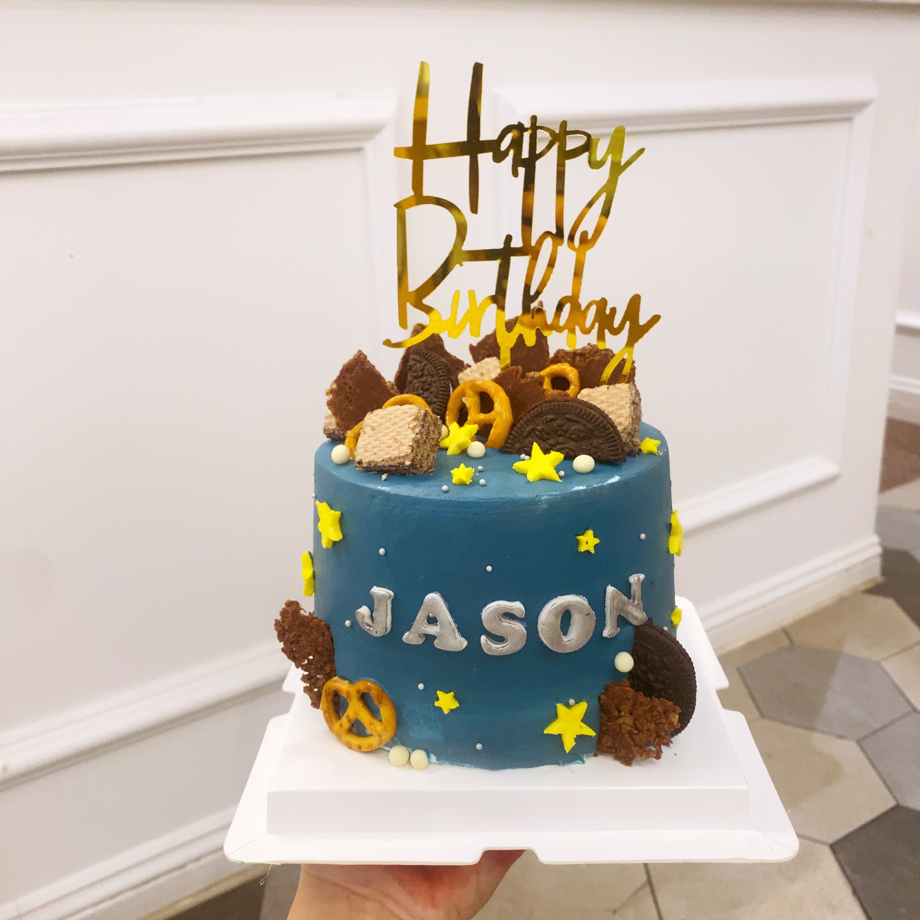 F020深藍星星造型