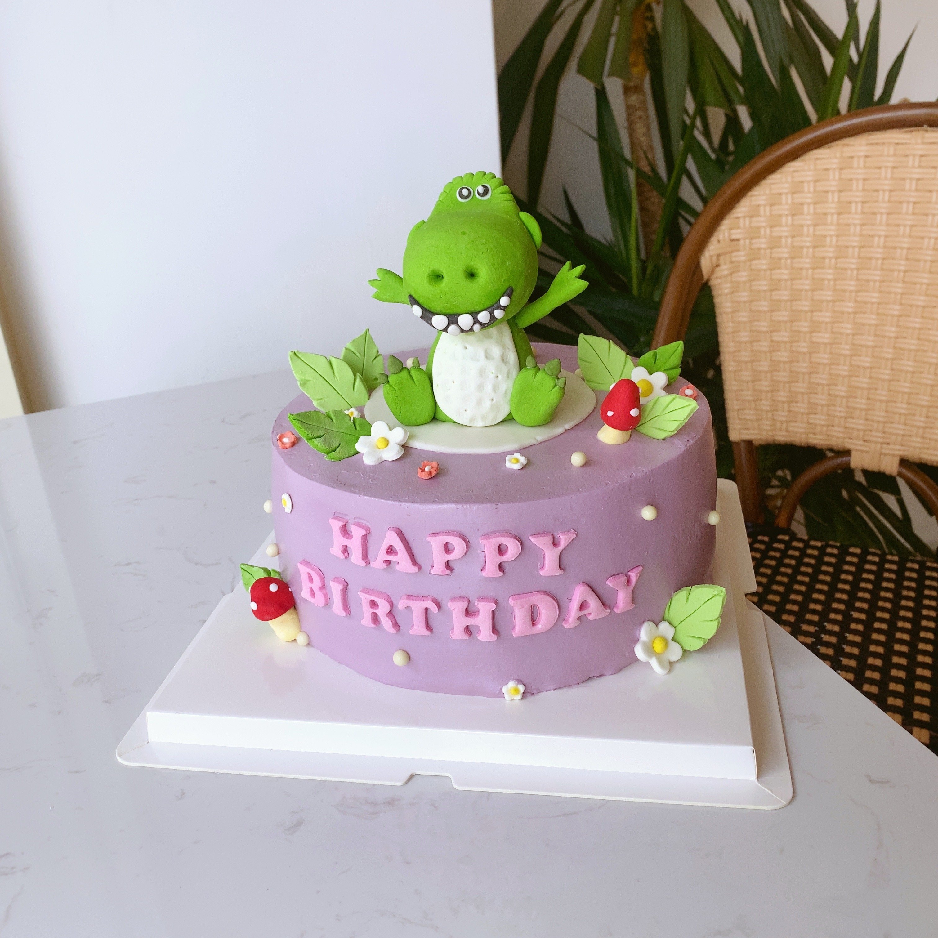 K012抱抱龍翻糖蛋糕