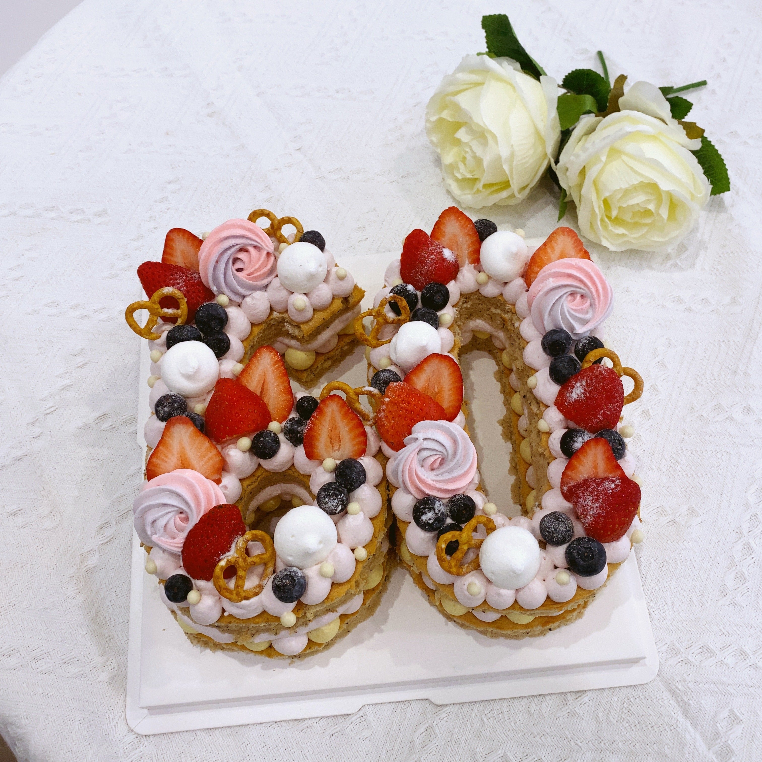 數字60（基本款/淺粉）